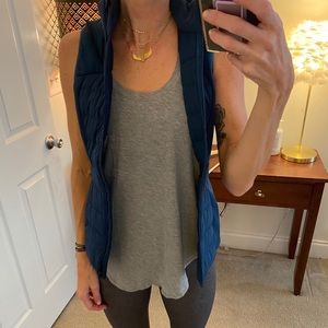 Lululemon down with it all vest (dark teal)